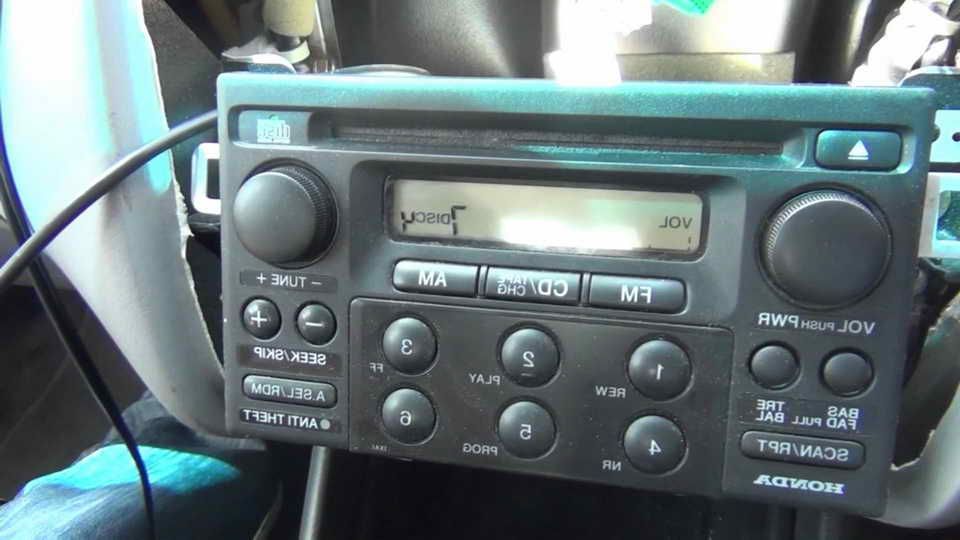Honda accord radio unlock instructions